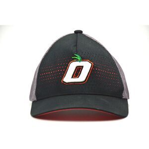 Richardson Embroidered "O" Black Orange Gray Snapback‎ Mesh Trucker Cap Hat